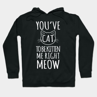 You've Cat To Be Kitten Me Right Meow Hoodie